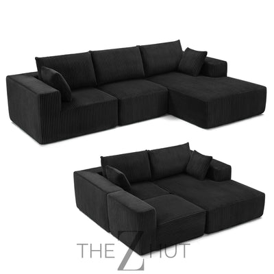 108” Modular Sectional Sofa, Cloud Sectional Couch with Deep Seat, Modern Modular L-Shape Sofa Couch with Chaise,Upholstered Couches for Living Room Bedroom (Beige, Left Facing Chaise) THE Z HUT