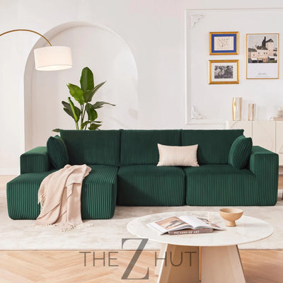 108” Modular Sectional Sofa, Cloud Sectional Couch with Deep Seat, Modern Modular L-Shape Sofa Couch with Chaise,Upholstered Couches for Living Room Bedroom (Beige, Left Facing Chaise) THE Z HUT
