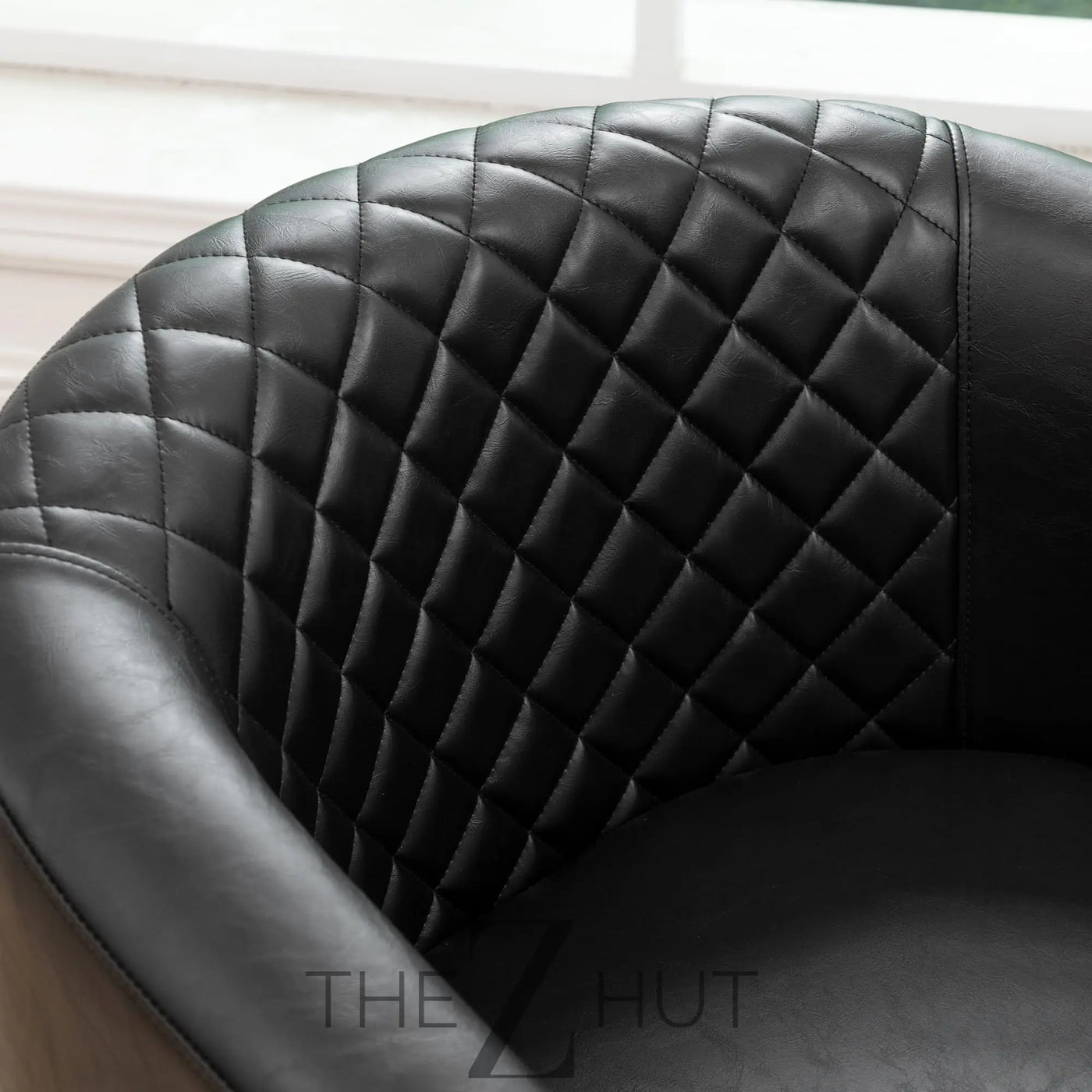29" W Faux Leather Barrel Chairs Set of 2, Modern PU Upholstered Tufted Club Chairs with Nailhead Trim, Small Armchairs Accent Chairs for Living Room Bedroom Apartment Lounge Nursery, Green THE Z HUT