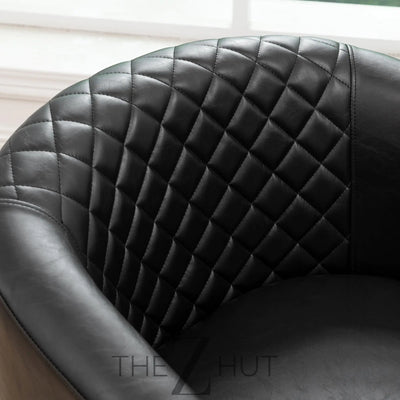 29" W Faux Leather Barrel Chairs Set of 2, Modern PU Upholstered Tufted Club Chairs with Nailhead Trim, Small Armchairs Accent Chairs for Living Room Bedroom Apartment Lounge Nursery, Green THE Z HUT