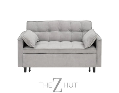 3 in 1 Convertible Sleeper Sofa Bed, Futon Couches for Living Room with Side Pocket | Adjustable Backrest| Velvet Fabric | Pull Out Couch | Loveseat | Sectional Sofa Bed(Black) THE Z HUT