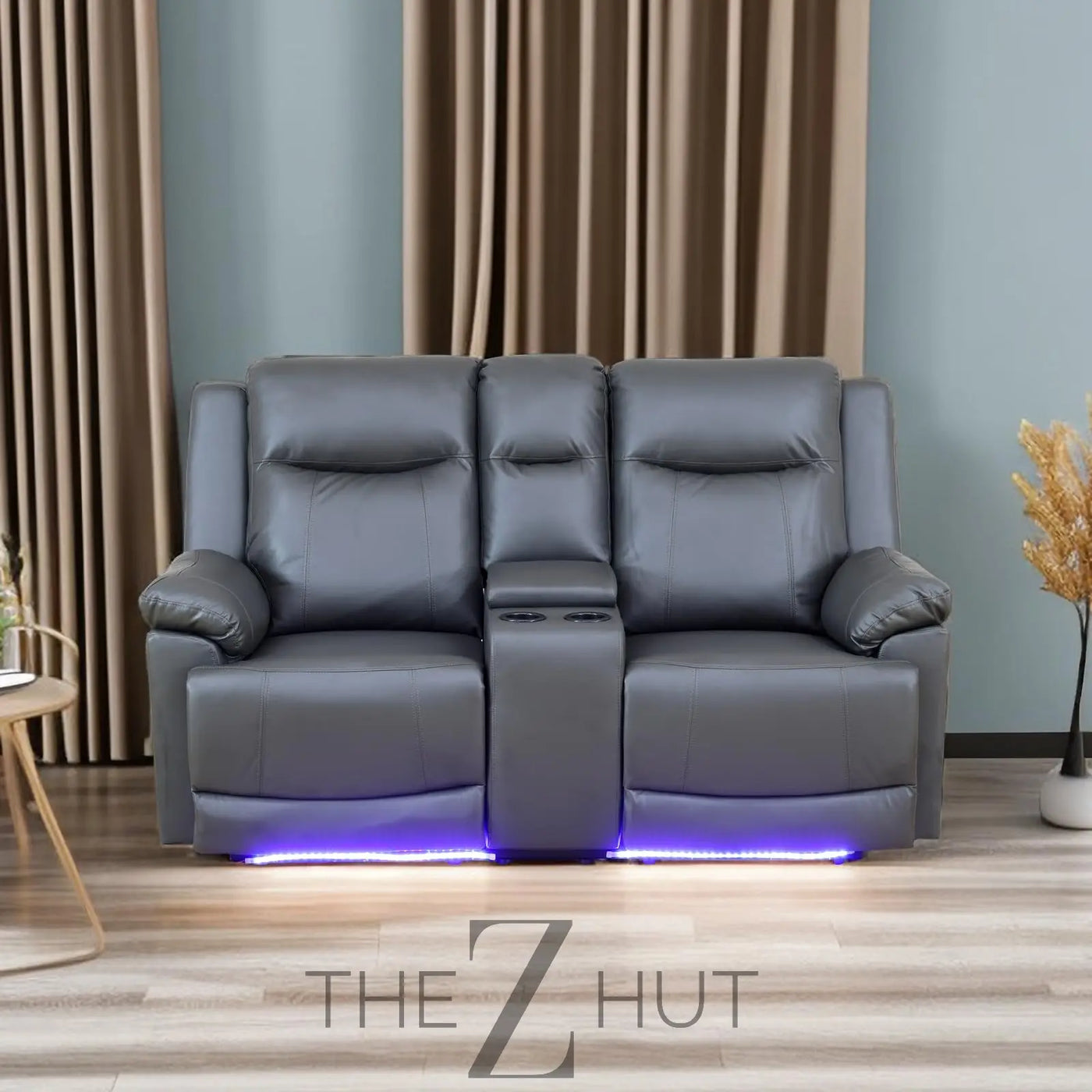 A Ainehome Furniture 3PC Sectional Sofa Living Room Office Sofa Set Electric Motion Sofa Loveseat Reclining Sofa(A-Grey, 3 Piece Set) THE Z HUT