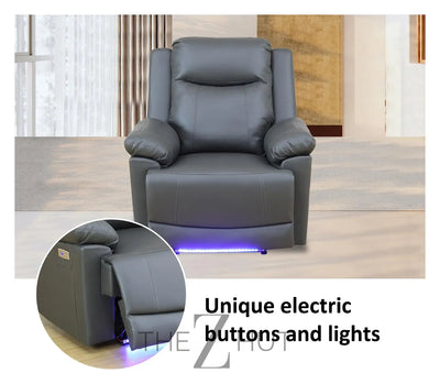 A Ainehome Furniture 3PC Sectional Sofa Living Room Office Sofa Set Electric Motion Sofa Loveseat Reclining Sofa(A-Grey, 3 Piece Set) THE Z HUT