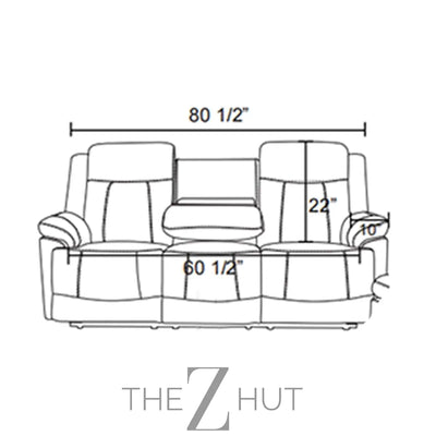 A Ainehome Furniture 3PC Sectional Sofa Living Room Office Sofa Set Electric Motion Sofa Loveseat Reclining Sofa(A-Grey, 3 Piece Set) THE Z HUT