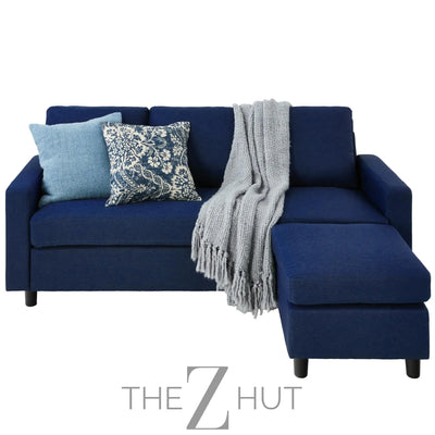 Best Choice Products Upholstered Sectional Sofa for Home, Apartment, Dorm, Bonus Room, Compact Spaces w/Chaise Lounge, 3-Seat, L-Shape Design, Reversible Ottoman Bench, 680lb Capacity - Gray THE Z HUT