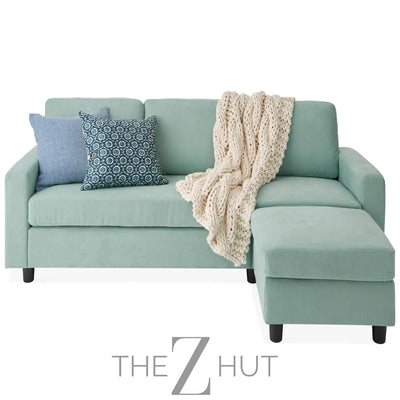 Best Choice Products Upholstered Sectional Sofa for Home, Apartment, Dorm, Bonus Room, Compact Spaces w/Chaise Lounge, 3-Seat, L-Shape Design, Reversible Ottoman Bench, 680lb Capacity - Gray THE Z HUT