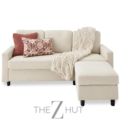 Best Choice Products Upholstered Sectional Sofa for Home, Apartment, Dorm, Bonus Room, Compact Spaces w/Chaise Lounge, 3-Seat, L-Shape Design, Reversible Ottoman Bench, 680lb Capacity - Gray THE Z HUT