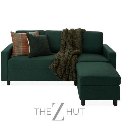 Best Choice Products Upholstered Sectional Sofa for Home, Apartment, Dorm, Bonus Room, Compact Spaces w/Chaise Lounge, 3-Seat, L-Shape Design, Reversible Ottoman Bench, 680lb Capacity - Gray THE Z HUT