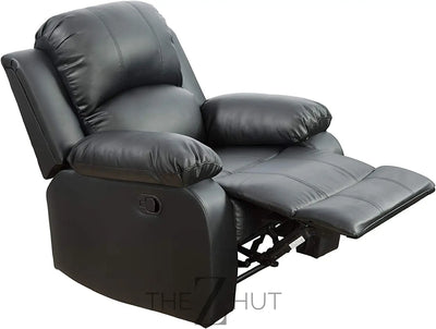 Bonded Leather 3-Piece Sofa Set, Blue, Manual Recline, Loveseat, Storage, Coffee Table, Artificial Leather, Living Room THE Z HUT