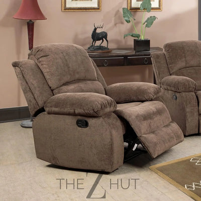Bonded Leather 3-Piece Sofa Set, Blue, Manual Recline, Loveseat, Storage, Coffee Table, Artificial Leather, Living Room THE Z HUT