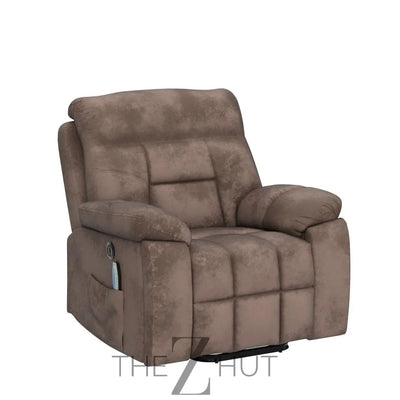 CANMOV Large Power Lift Recliner Chair with Massage and Heat for Elderly Big and Tall People, Overstuffed Wide Recliners with 2 Cup Holders, Side Pocket and USB Port, Camel THE Z HUT
