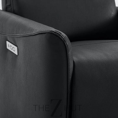 CHITA Power Recliner Chair Swivel Glider, FSC Certified Upholstered Faux Leather Living Room Nursery Reclining Sofa Chair with Lumbar Support, Cognac Brown THE Z HUT