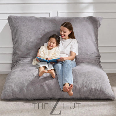 Hobestluk 3 in 1 Bean Bag Chair Giant Bean Bag Chairs Convertible Bean Bag Floor Cushion with Machine Washable Cover, Beanbag Chairs for Adult (Dark Grey) THE Z HUT