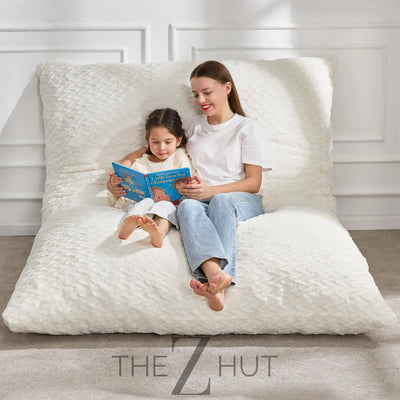 Hobestluk 3 in 1 Bean Bag Chair Giant Bean Bag Chairs Convertible Bean Bag Floor Cushion with Machine Washable Cover, Beanbag Chairs for Adult (Dark Grey) THE Z HUT