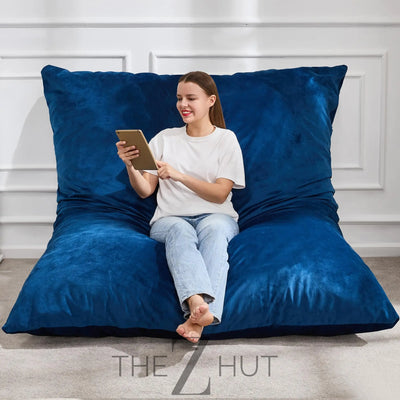 Hobestluk 3 in 1 Bean Bag Chair Giant Bean Bag Chairs Convertible Bean Bag Floor Cushion with Machine Washable Cover, Beanbag Chairs for Adult (Dark Grey) THE Z HUT