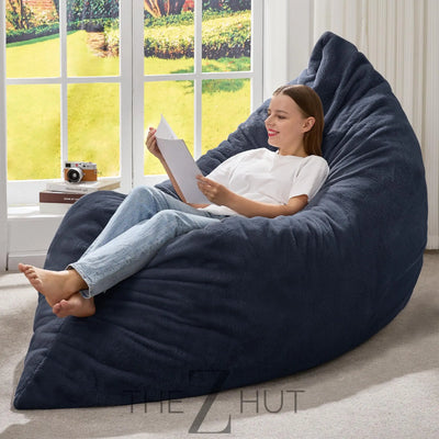 Hobestluk 3 in 1 Bean Bag Chair Giant Bean Bag Chairs Convertible Bean Bag Floor Cushion with Machine Washable Cover, Beanbag Chairs for Adult (Dark Grey) THE Z HUT