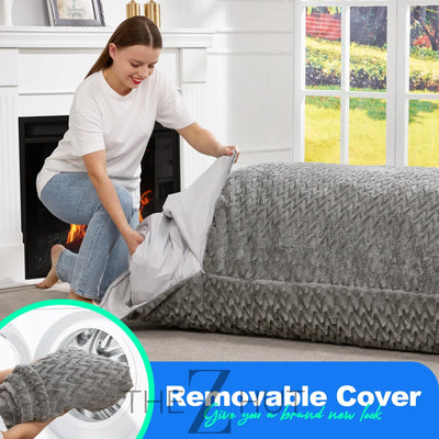 Hobestluk 3 in 1 Bean Bag Chair Giant Bean Bag Chairs Convertible Bean Bag Floor Cushion with Machine Washable Cover, Beanbag Chairs for Adult (Dark Grey) THE Z HUT