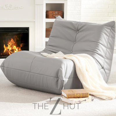 Hobestluk Bean Bag Chair Giant Bean Bag Sofa Memory Foam Bean Bag Chairs for Adults, Bean Bag Couches Faux Leather Bean Bag Chairs for Living Room Bedroom Dorm Office (Brown) THE Z HUT