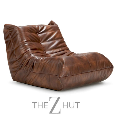 Hobestluk Bean Bag Chair Giant Bean Bag Sofa Memory Foam Bean Bag Chairs for Adults, Bean Bag Couches Faux Leather Bean Bag Chairs for Living Room Bedroom Dorm Office (Brown) THE Z HUT