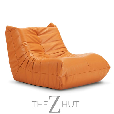 Hobestluk Bean Bag Chair Giant Bean Bag Sofa Memory Foam Bean Bag Chairs for Adults, Bean Bag Couches Faux Leather Bean Bag Chairs for Living Room Bedroom Dorm Office (Brown) THE Z HUT