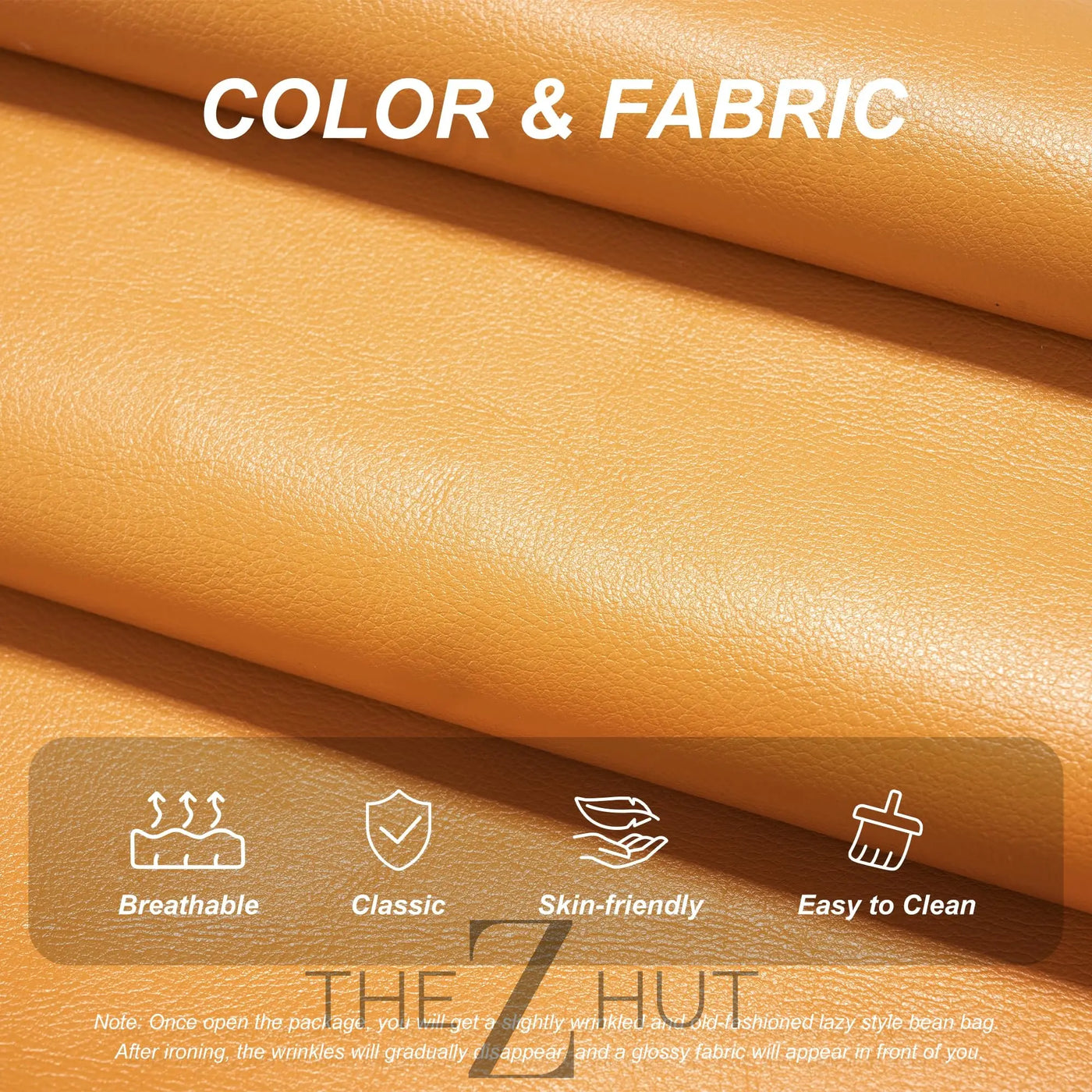Hobestluk Bean Bag Chair Giant Bean Bag Sofa Memory Foam Bean Bag Chairs for Adults, Bean Bag Couches Faux Leather Bean Bag Chairs for Living Room Bedroom Dorm Office (Brown) THE Z HUT