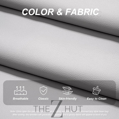 Hobestluk Bean Bag Chair Giant Bean Bag Sofa Memory Foam Bean Bag Chairs for Adults, Bean Bag Couches Faux Leather Bean Bag Chairs for Living Room Bedroom Dorm Office (Brown) THE Z HUT