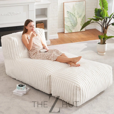 Hobestluk Big Bean Bag Lounger Chairs Large Beanbag Chair for Adults Bean Bag Sofa with Memory Foam Filled for Living Room, Bedroom or Balcony (Grey) THE Z HUT