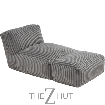 Hobestluk Big Bean Bag Lounger Chairs Large Beanbag Chair for Adults Bean Bag Sofa with Memory Foam Filled for Living Room, Bedroom or Balcony (Grey) THE Z HUT