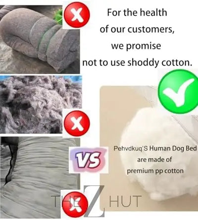 Human-Sized Dog Bed for Adults – Five-Level Adjustable, Comfortable Resting Place for You and Your Pet infinity Picks