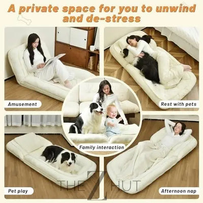 Human-Sized Dog Bed for Adults – Five-Level Adjustable, Comfortable Resting Place for You and Your Pet infinity Picks