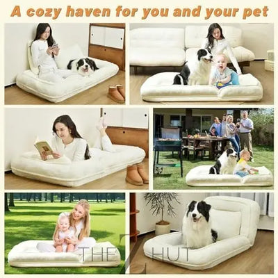 Human-Sized Dog Bed for Adults – Five-Level Adjustable, Comfortable Resting Place for You and Your Pet infinity Picks