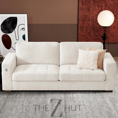 Ihanherry 146" U-Shaped Modern Sofa Modular Sectional Cloud Couch with 2 Ottoman, 6-Seat Chenille Deep Seat Sofa with 6 Pillows for Living Room, Bedroom and Apartment, Grey THE Z HUT