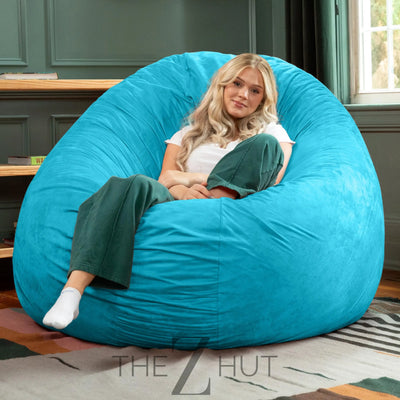 Jaxx 6 Foot Cocoon - 2-in-1 Convertible Bean Bag Bed & Large Bean Bag Chair for Adults, Charcoal THE Z HUT