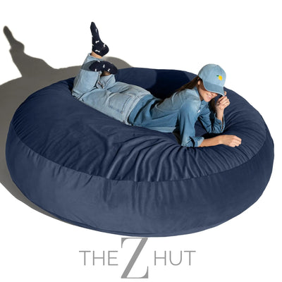 Jaxx 6 Foot Cocoon - 2-in-1 Convertible Bean Bag Bed & Large Bean Bag Chair for Adults, Charcoal THE Z HUT