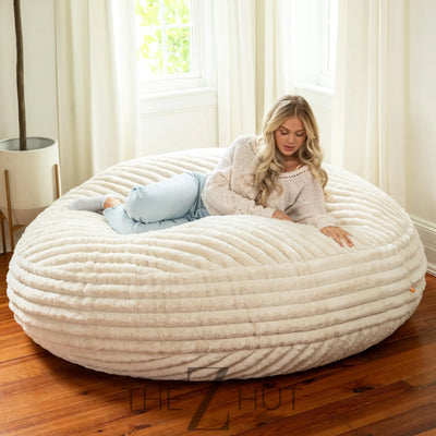 Jaxx 6 Foot Cocoon - 2-in-1 Convertible Bean Bag Bed & Large Bean Bag Chair for Adults, Charcoal THE Z HUT
