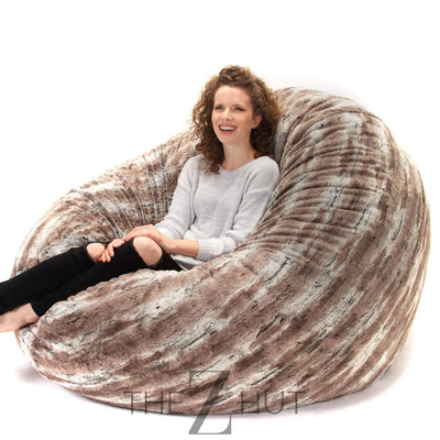 Jaxx 6 Foot Cocoon - 2-in-1 Convertible Bean Bag Bed & Large Bean Bag Chair for Adults, Charcoal THE Z HUT
