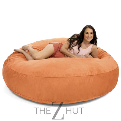 Jaxx 6 Foot Cocoon - 2-in-1 Convertible Bean Bag Bed & Large Bean Bag Chair for Adults, Charcoal THE Z HUT