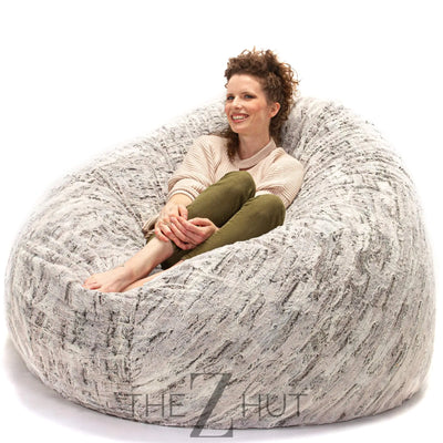 Jaxx 6 Foot Cocoon - 2-in-1 Convertible Bean Bag Bed & Large Bean Bag Chair for Adults, Charcoal THE Z HUT