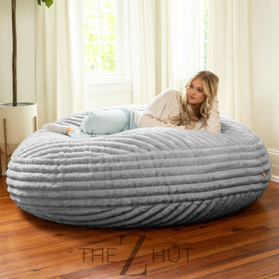 Jaxx 6 Foot Cocoon - 2-in-1 Convertible Bean Bag Bed & Large Bean Bag Chair for Adults, Charcoal THE Z HUT