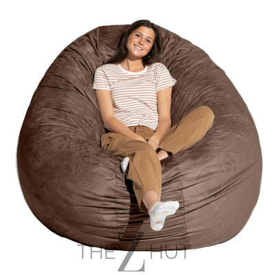 Jaxx 6 Foot Cocoon - 2-in-1 Convertible Bean Bag Bed & Large Bean Bag Chair for Adults, Charcoal THE Z HUT
