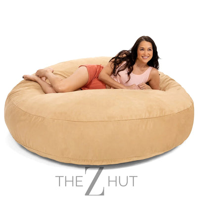 Jaxx 6 Foot Cocoon - 2-in-1 Convertible Bean Bag Bed & Large Bean Bag Chair for Adults, Charcoal THE Z HUT