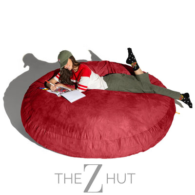 Jaxx 6 Foot Cocoon - 2-in-1 Convertible Bean Bag Bed & Large Bean Bag Chair for Adults, Charcoal THE Z HUT