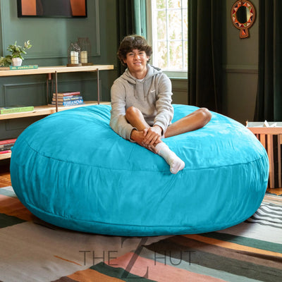 Jaxx 6 Foot Cocoon - 2-in-1 Convertible Bean Bag Bed & Large Bean Bag Chair for Adults, Charcoal THE Z HUT