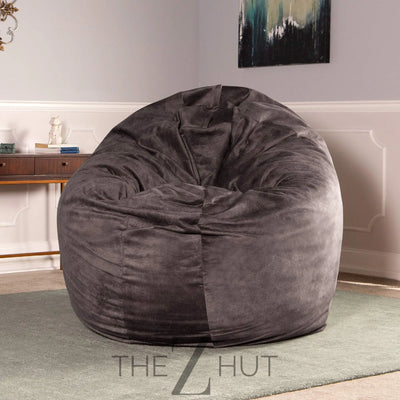 Jaxx 6 Foot Cocoon - 2-in-1 Convertible Bean Bag Bed & Large Bean Bag Chair for Adults, Charcoal THE Z HUT