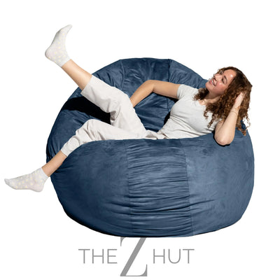 Jaxx 6 Foot Cocoon - 2-in-1 Convertible Bean Bag Bed & Large Bean Bag Chair for Adults, Charcoal THE Z HUT