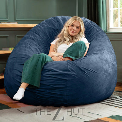 Jaxx 6 Foot Cocoon - 2-in-1 Convertible Bean Bag Bed & Large Bean Bag Chair for Adults, Charcoal THE Z HUT