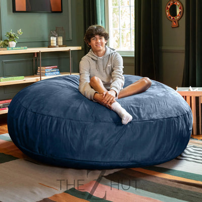 Jaxx 6 Foot Cocoon - 2-in-1 Convertible Bean Bag Bed & Large Bean Bag Chair for Adults, Charcoal THE Z HUT