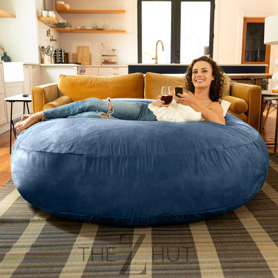 Jaxx 6 Foot Cocoon - 2-in-1 Convertible Bean Bag Bed & Large Bean Bag Chair for Adults, Charcoal THE Z HUT