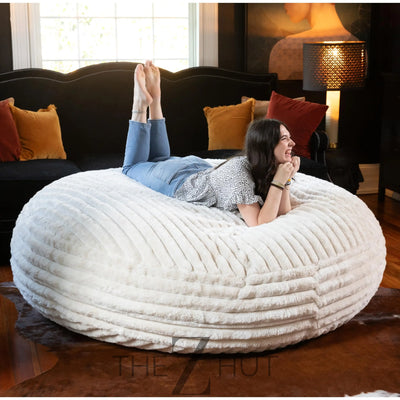 Jaxx 6 Foot Cocoon - 2-in-1 Convertible Bean Bag Bed & Large Bean Bag Chair for Adults, Charcoal THE Z HUT