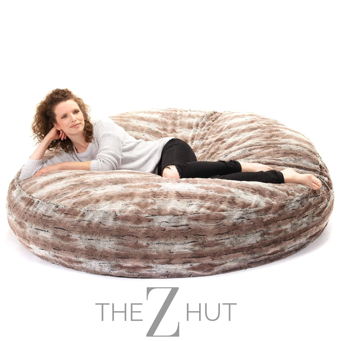 Jaxx 6 Foot Cocoon - 2-in-1 Convertible Bean Bag Bed & Large Bean Bag Chair for Adults, Charcoal THE Z HUT